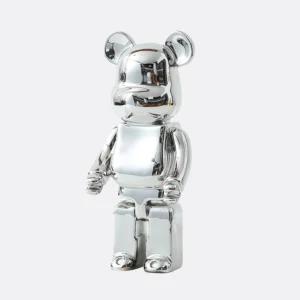 Bear ornaments silver