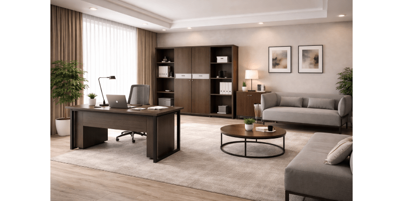 оснащение офиса мебелью