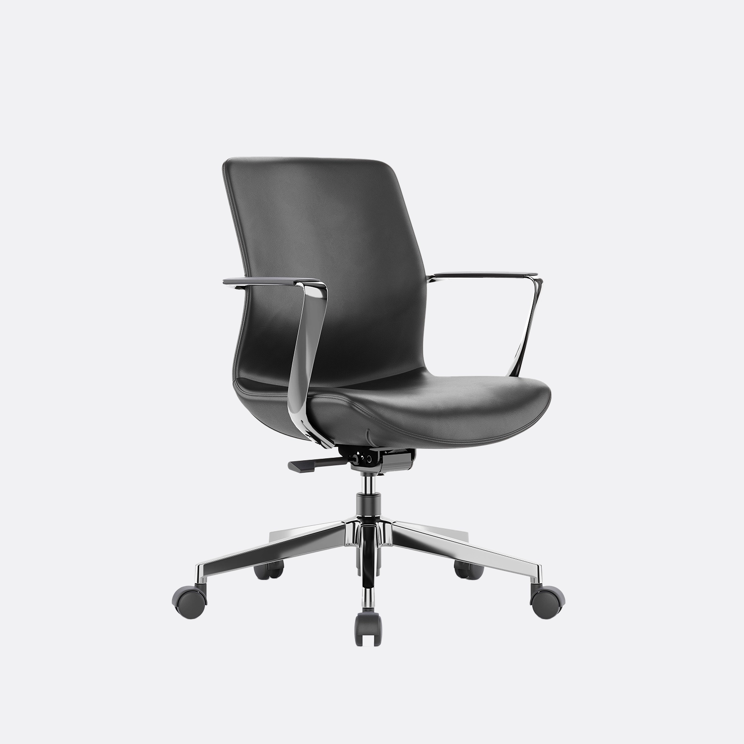 Кожаное кресло для переговоров в Ташкенте. Кожаное офисное кресло от Sitzone CH-598B.